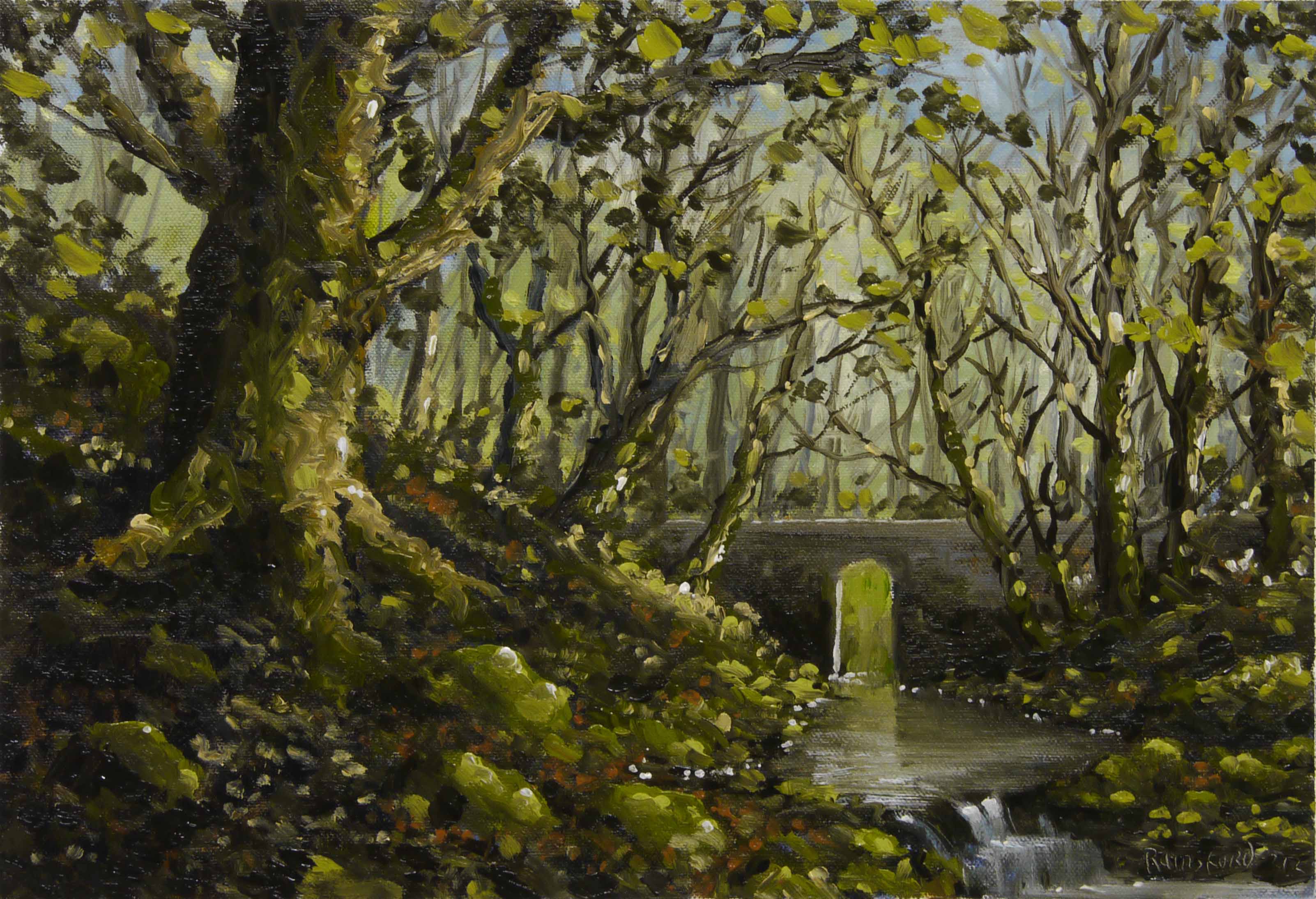 3204x2189 Woodland Oil Painting Pictures - Woodland Painting