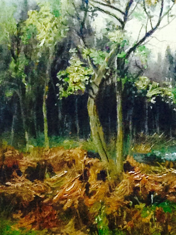 Woodland Painting at PaintingValley.com | Explore collection of ...