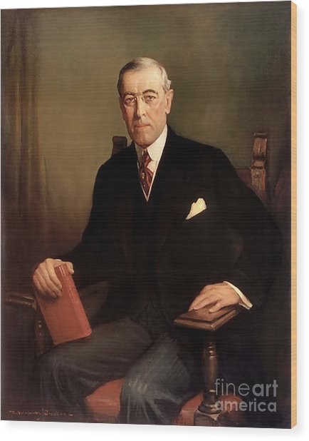 434x618 Woodrow Wilson Painting By Graham Cootes - Woodrow Wilson Painting