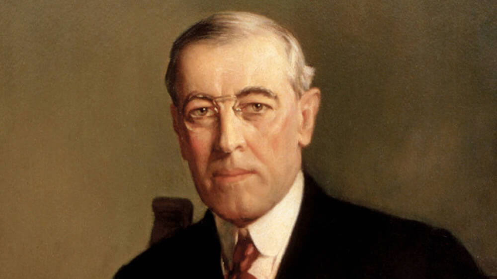 1000x563 Woodrow Wilson War Message - Woodrow Wilson Painting