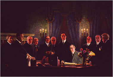 380x259 Infringing On Free Speech, From Wilson To Bush - Woodrow Wilson Painting
