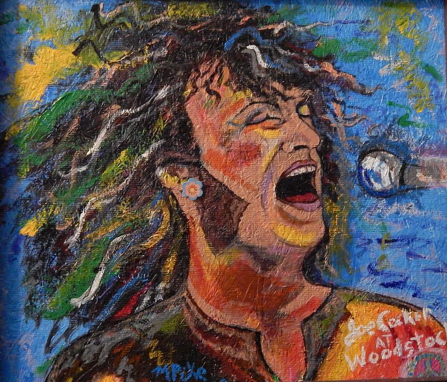 900x768 Joe Cocker At Woodstock 69 Painting By Marvin Pike - Woodstock Painting