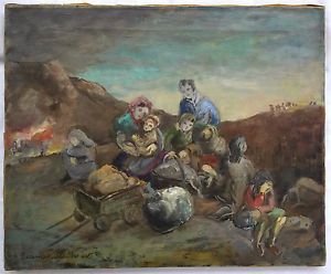 300x248 Original Painting, Frances Stein (1903 1986) Woodstock Ny Artist - Woodstock Painting