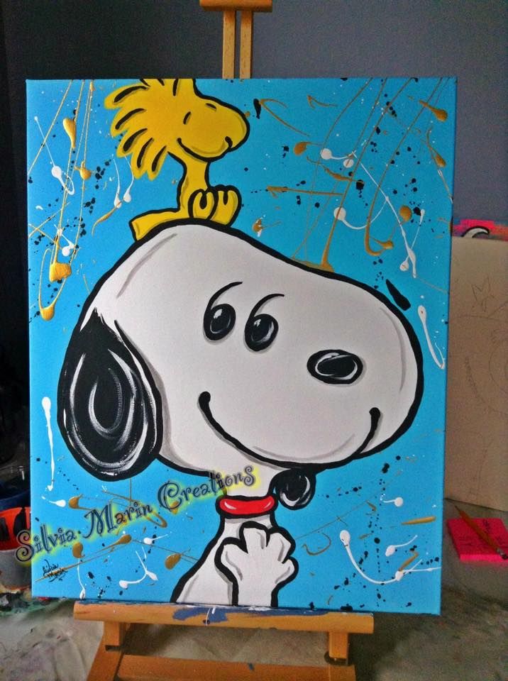 716x960 Snoopy And Woodstock Painting Size 16in X 20in Acrylic Paint - Woodstock Painting