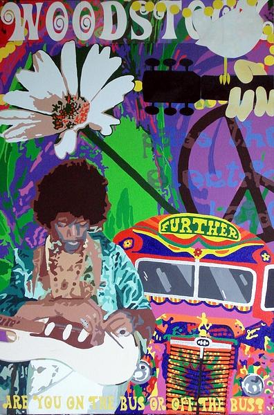 396x600 Woodstock Painting By Samitha Hess - Woodstock Painting