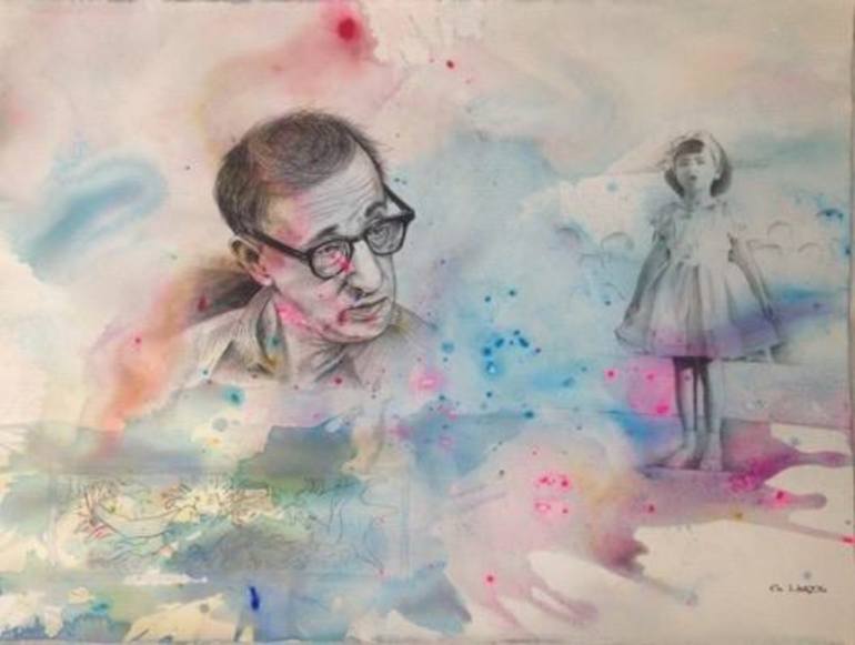 770x581 Saatchi Art Woody Allen Painting By Emmanouela Liagkou - Woody Allen Painting