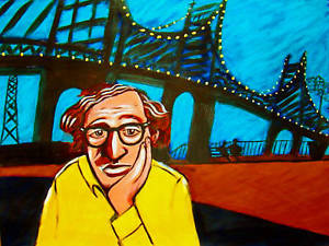 300x225 Woody Allen Print Poster Manhattan Annie Hall Movie Dvd New York - Woody Allen Painting