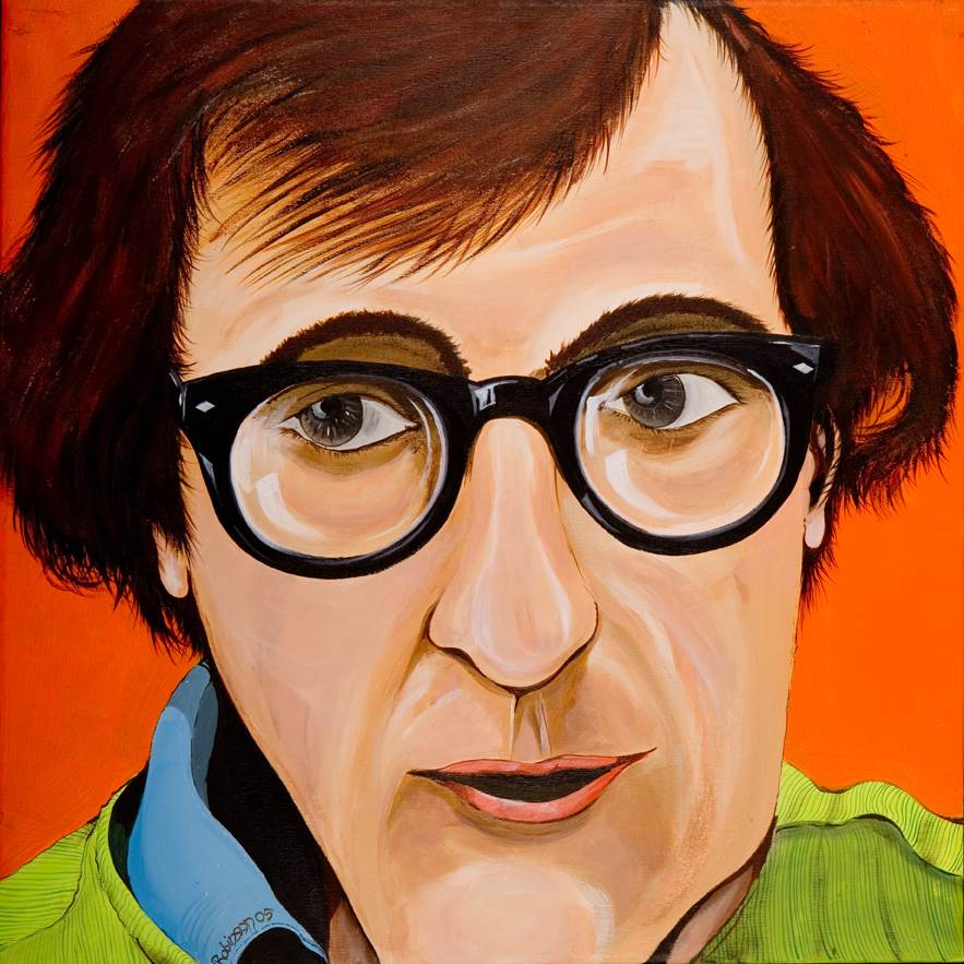 883x883 William L Robinson - Woody Allen Painting