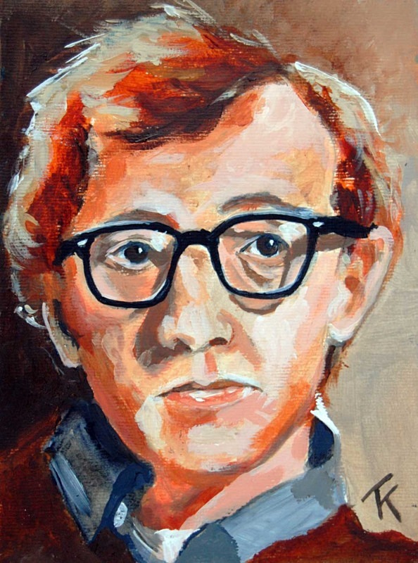 594x800 Woody Allen - Woody Allen Painting