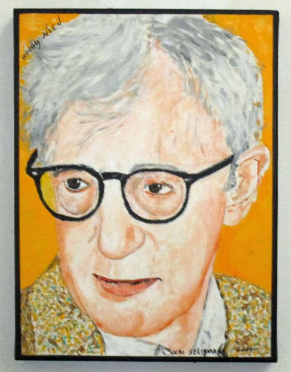 Woody Allen Painting at PaintingValley.com | Explore collection of ...