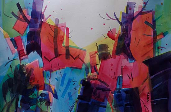 550x361 Woody's Watercolor Blog - Woody Painting