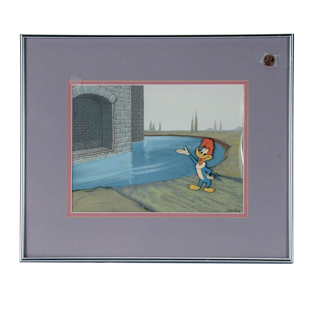 640x640 Walter Lantz Vintage 1950s Hand Painted Animation Cel Woody - Woody Woodpecker Painting