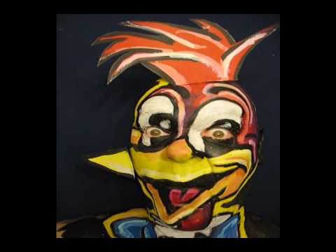 480x360 Woody Woodpecker! Face Paint Art In Motion. Artist James Kuhn - Woody Woodpecker Painting