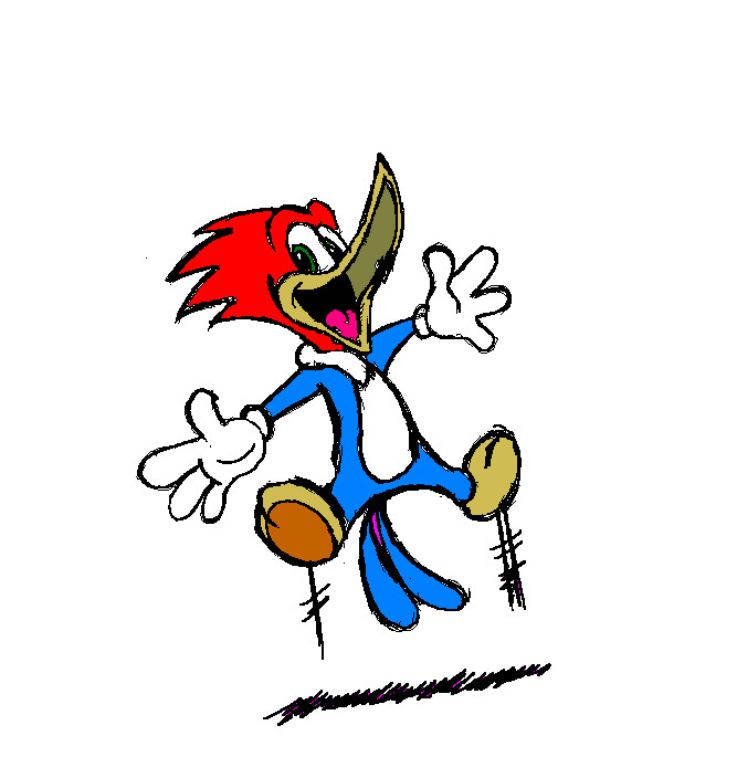 667x704 Woody Woodpecker Old Shows I Loved Woody Woodpecker - Woody Woodpecker Painting