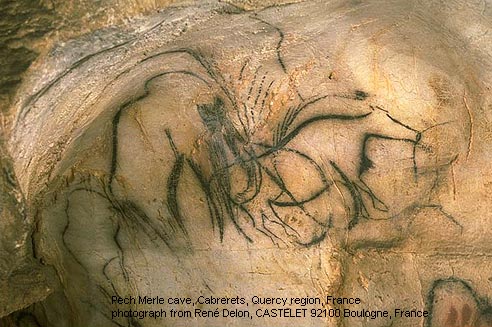 492x327 Pech Merle - Woolly Mammoth Cave Painting