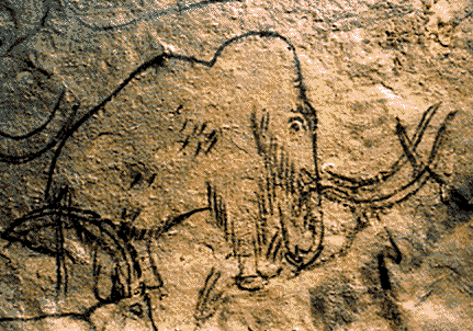 431x302 The Cave Of Rouffignac In France Contains Ice Age Art, Including - Woolly Mammoth Cave Painting