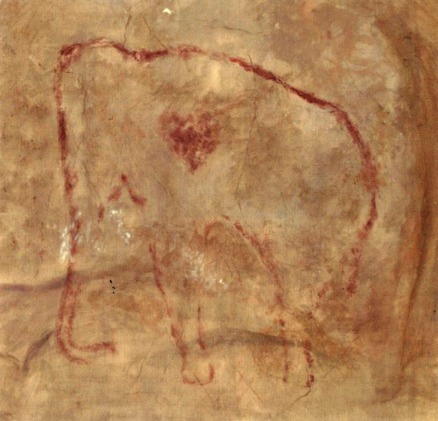 1502x1443 Cueva Del Pindal - Woolly Mammoth Cave Painting