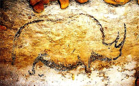 486x300 Rouffignac Cave - Wooly Mammoth Cave Painting