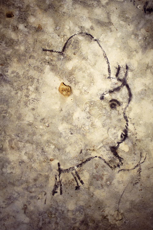 500x750 Rouffignac Cave - Wooly Mammoth Cave Painting