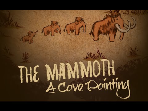480x360 The Mammoth A Cave Painting - Wooly Mammoth Cave Painting