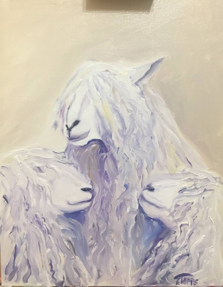 770x991 Saatchi Art Wooly Love Painting By Kate Topps - Wooly Painting