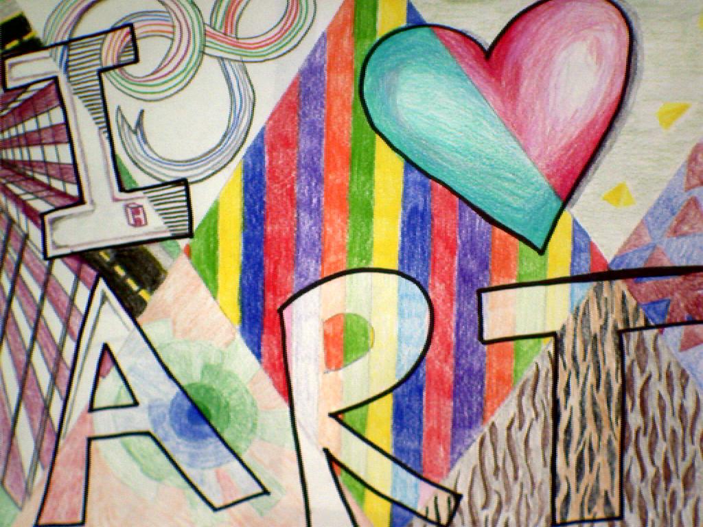 1024x768 Lmms Art Lab Blog Word Art, Self Portraits And Media Studies - Word Art In Painting