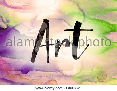 412x320 The Word Draw Conceptnd Theme Painted In Watercolor Ink - Word Art In Painting