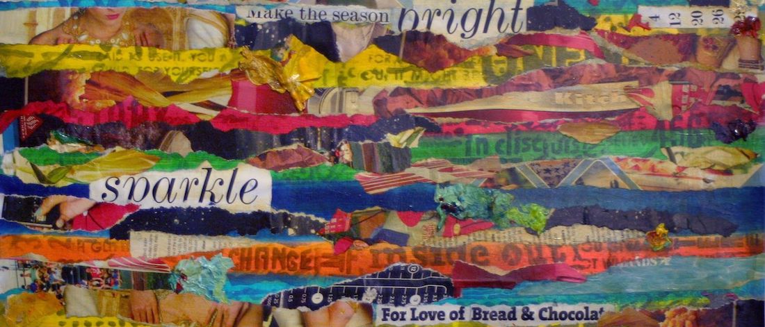 1100x471 Word Art Collage Painting Suffok Center - Word Art In Painting