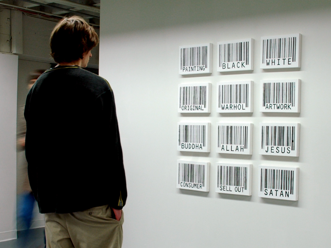1092x819 Barcode Word Paintings By Scott Blake - Word Painting