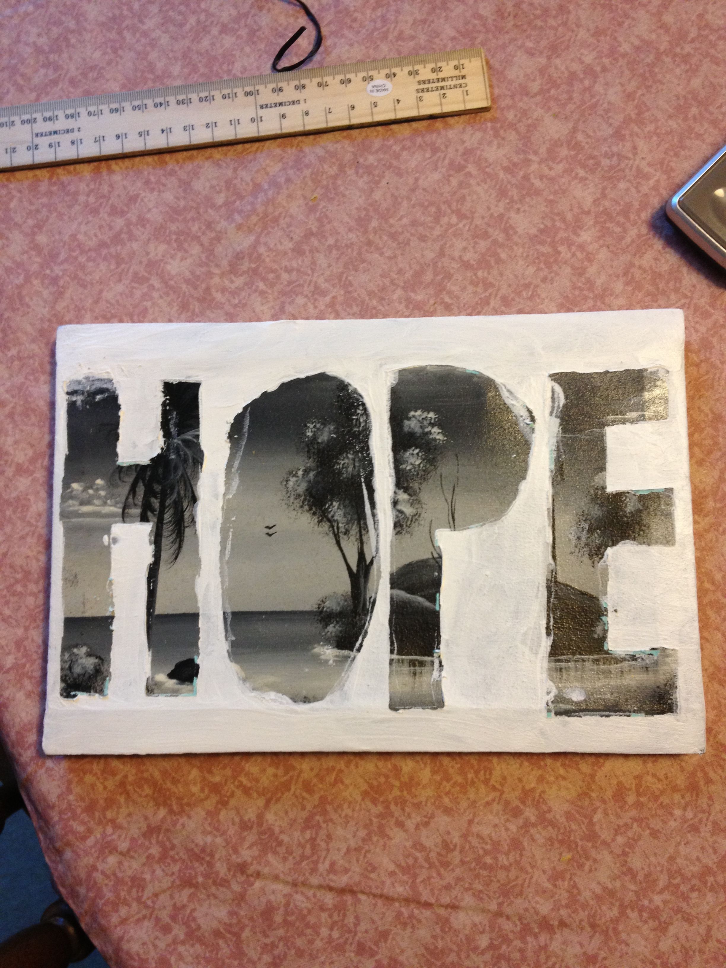 2448x3264 Diy Word Painting I Bought A Picture Canvas - Word Painting