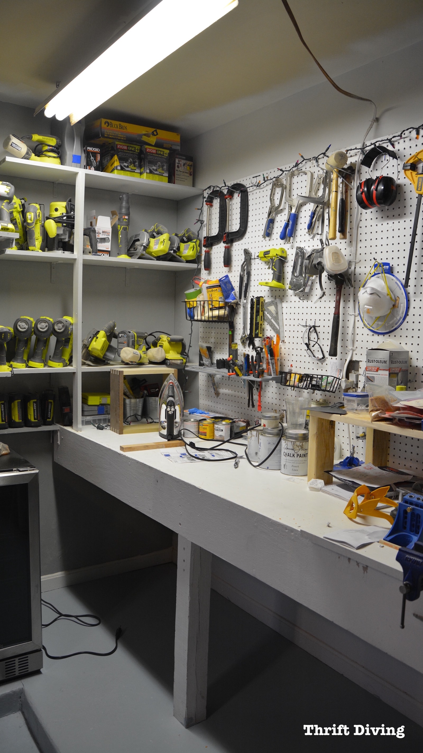 1600x2850 Before Amp After Garage Workbench Makeover Using Beyond Paint - Workbench Painting