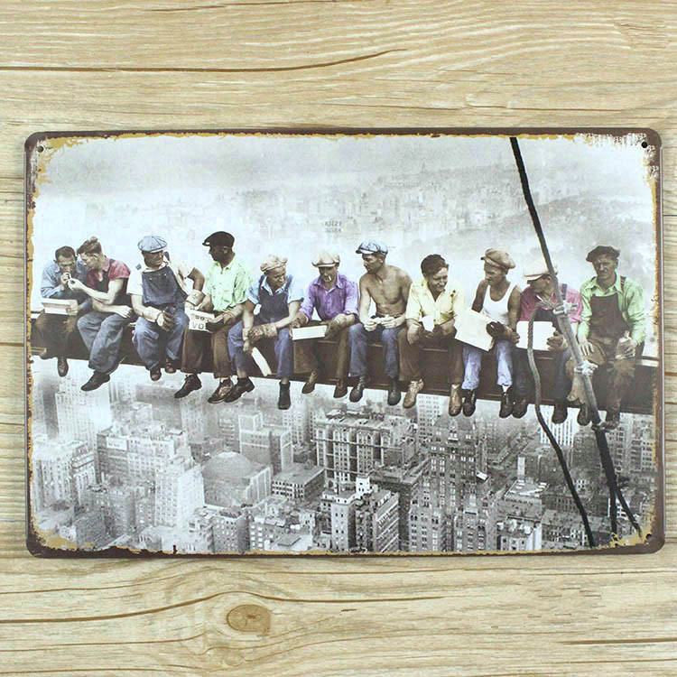 750x750 Sp Rw 104 New Product About Peasant Worker Metal Tin Signs - Workers Painting
