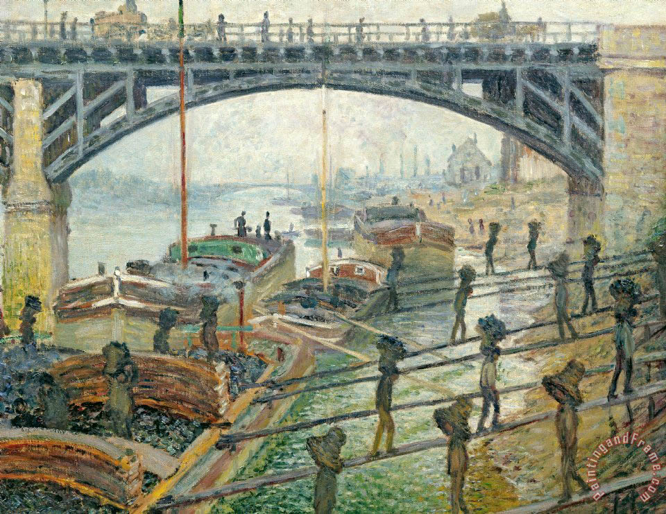 960x741 Claude Monet The Coal Workers Painting - Workers Painting