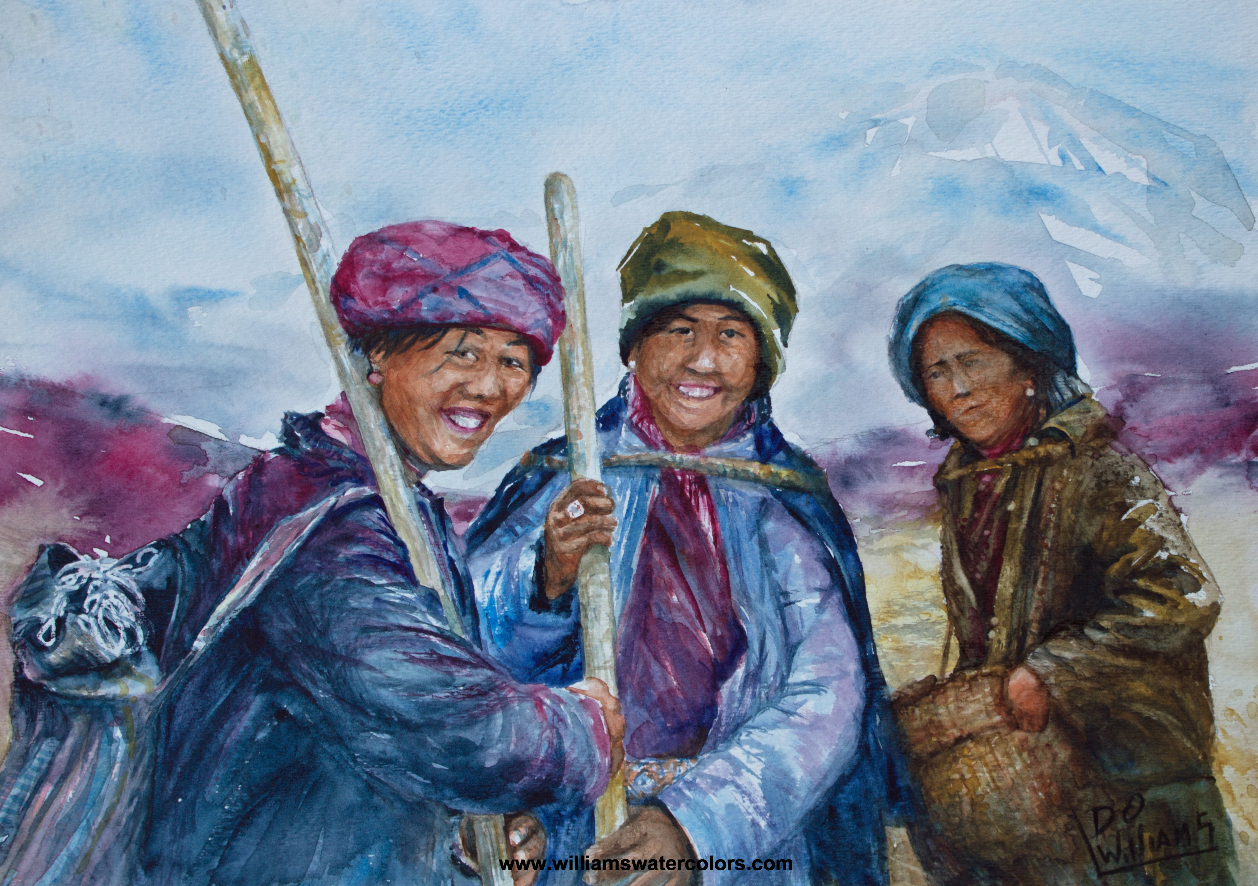 4045x2850 In Tibet The Workers - Workers Painting