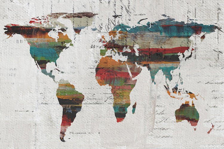 750x500 Mercury Row - World Map Painting