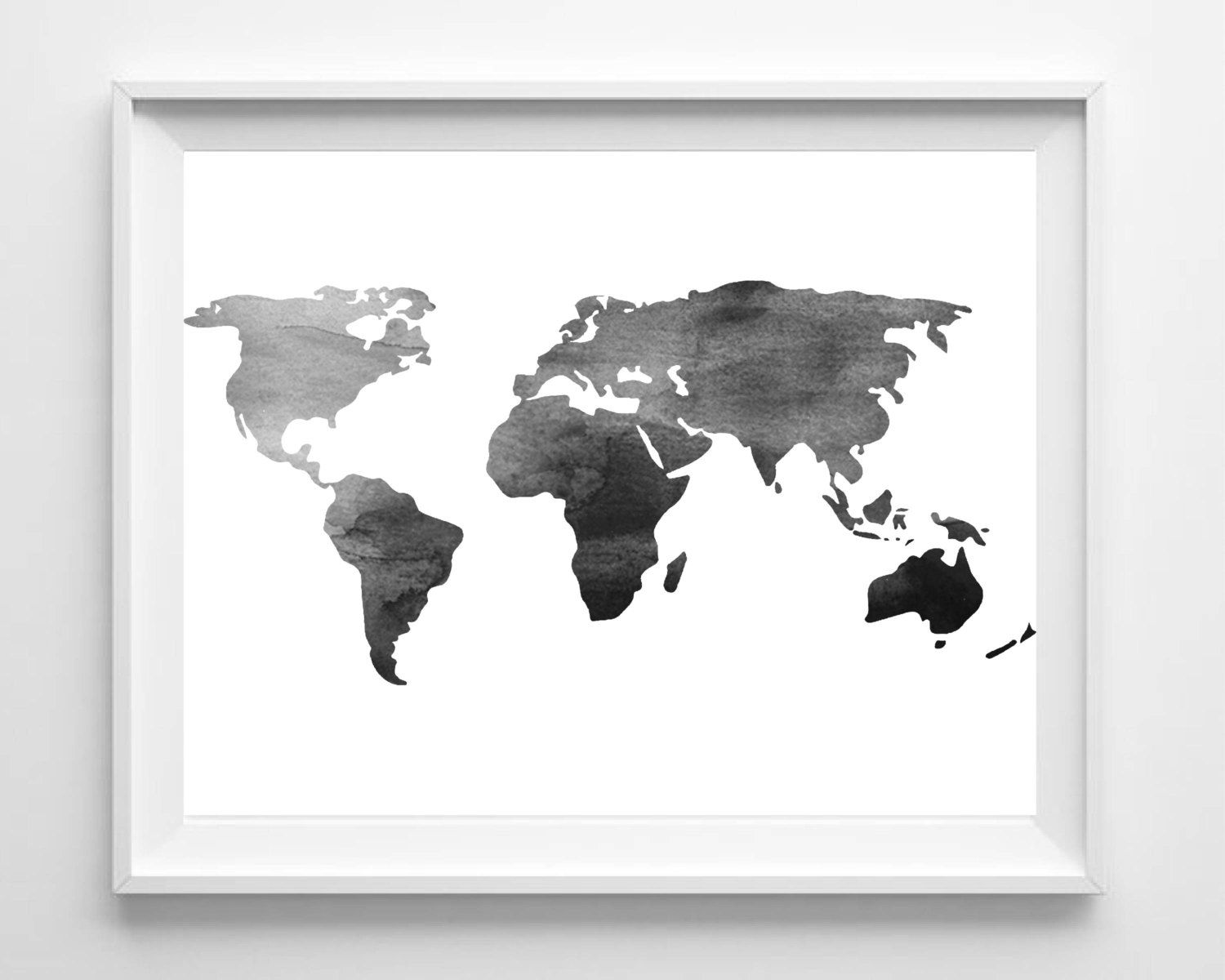 1500x1200 Inspiring General World Map Black Background Piece Painting - World Map Painting Black And White
