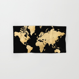 264x264 World Map Hand Amp Bath Towels Society6 - World Map Painting Black And White