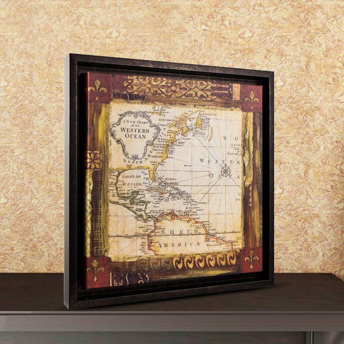 700x700 Cyrg - World Map Painting Canvas