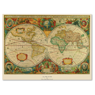 320x320 Shop Old World Map Painting On Canvas - World Map Painting Canvas