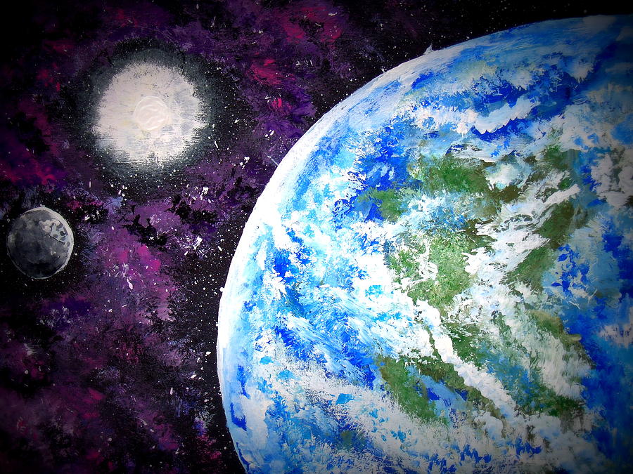 900x675 Out Of This World Painting By Daniel Nadeau - World Painting