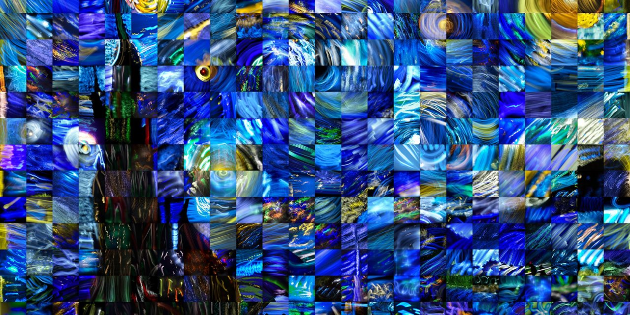 1280x640 Stars Of Night, The World Light Painting Mosaic - World Painting