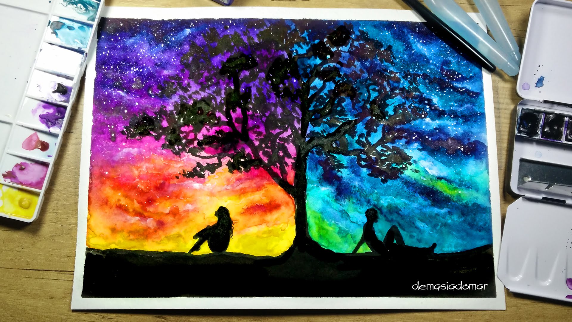 1920x1080 Two Different Worlds - World Painting