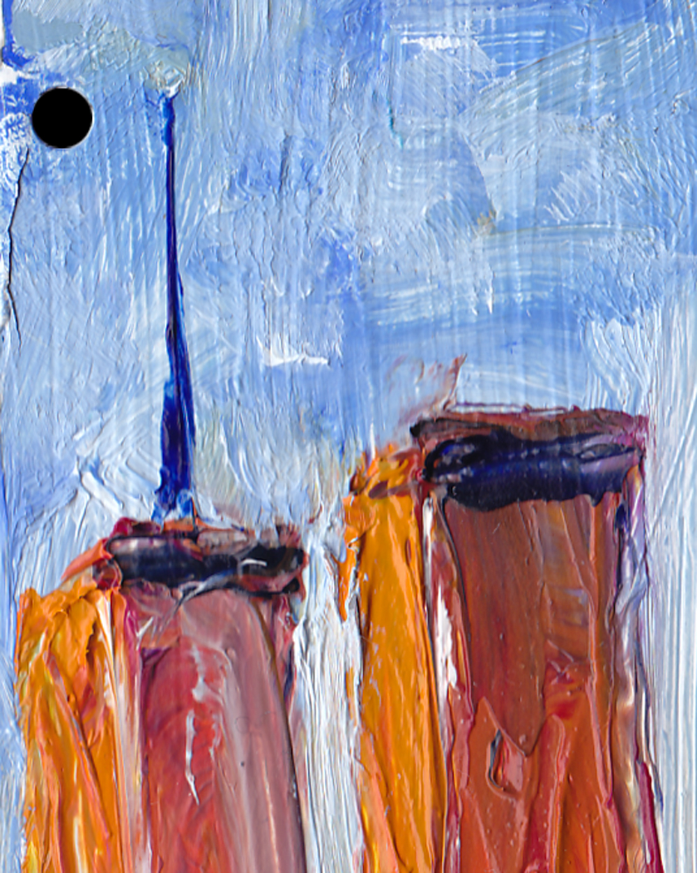 1000x1252 The Night Shift Next Metro Card Painting - World Trade Center Painting