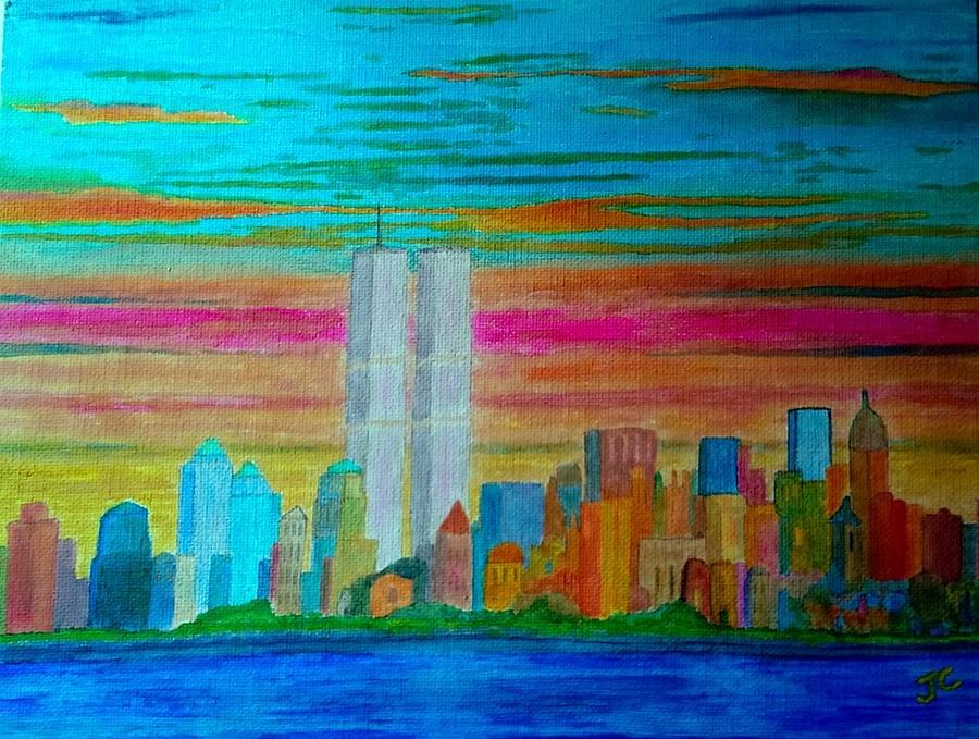 900x679 World Trade Center Painting By John Cunnane - World Trade Center Painting