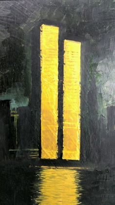 236x419 Silhouette Paintings - World Trade Center Painting
