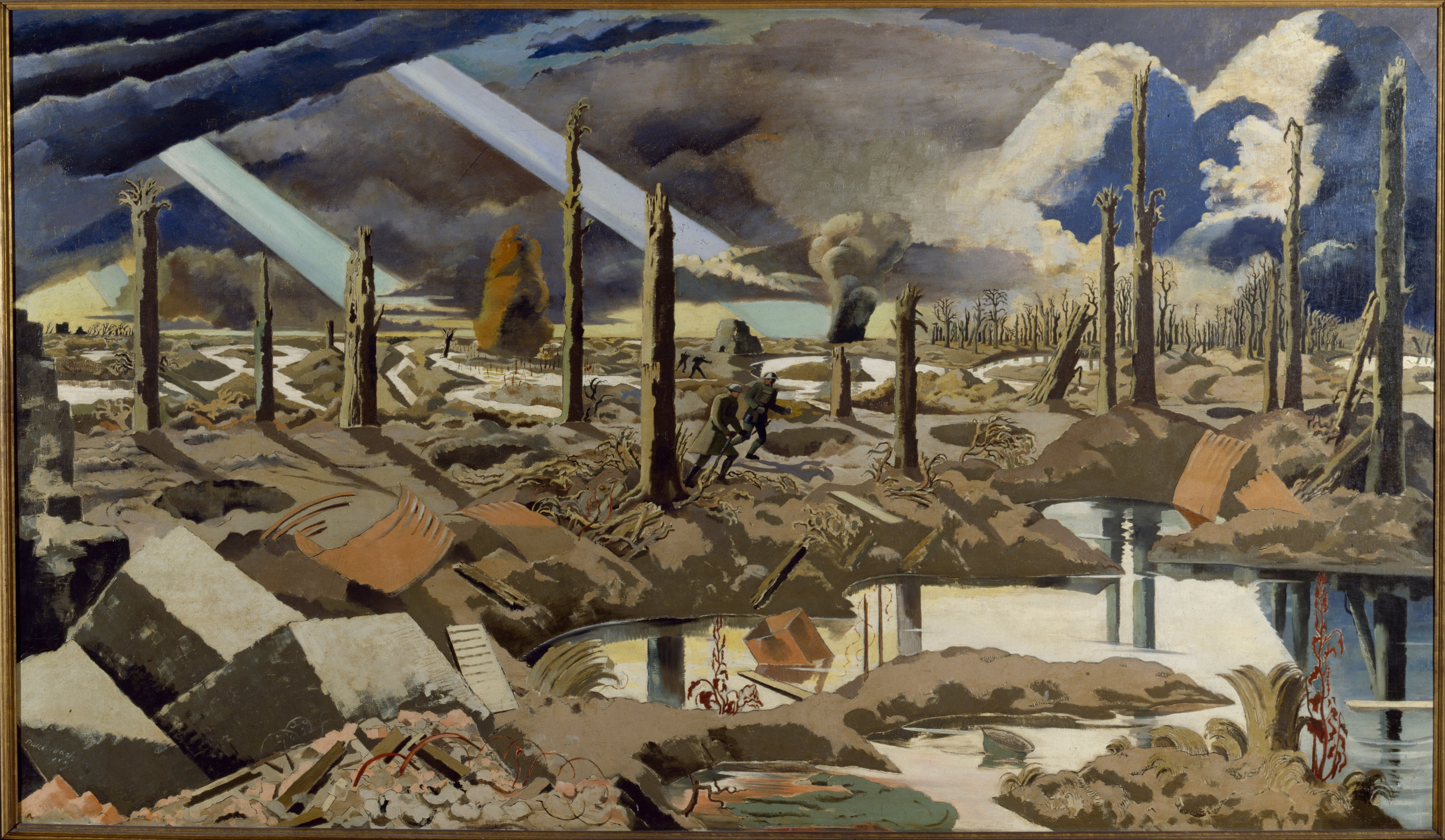 5485x3190 The Menin Road (Painting) - World War 1 Painting