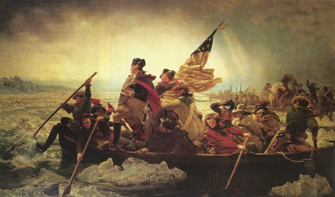 480x282 Tom Mcmahon Washington Crossing The Delaware The Original - World War 2 Painting