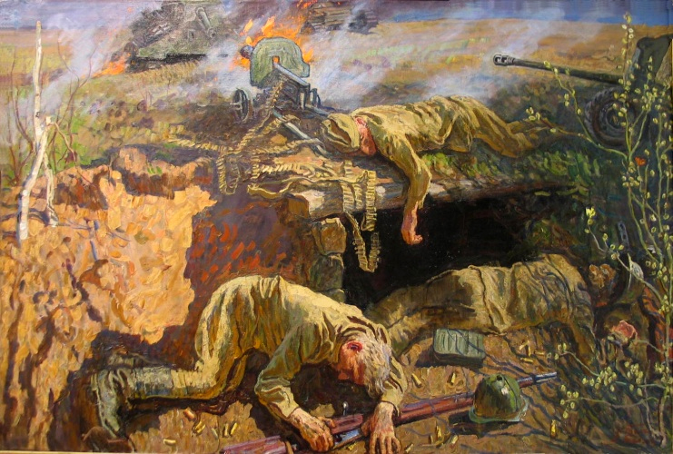 741x500 World War Ii Paintings From The Soviet Union - World War 2 Painting