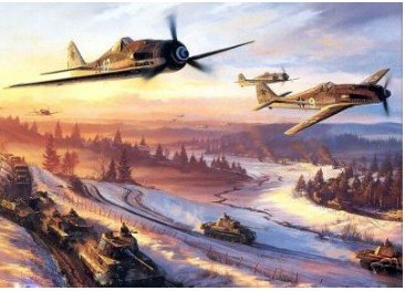 366x263 Oil Painting On Canvasworld War Iiairplane Guaranteed 100% Free - World War 2 Painting