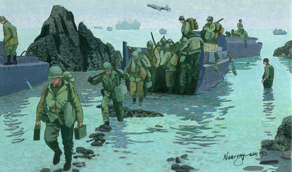 590x347 Buy Original Painting World War By Gail Niebrugge - World War 2 Painting